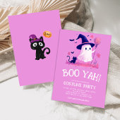 Invitation Jolie Sorcière Fantôme Enfants Halloween Costume P