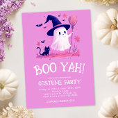 Invitation Jolie Sorcière Fantôme Enfants Halloween Costume P