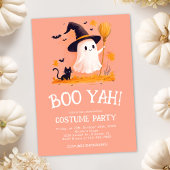Invitation Jolie Sorcière Fantôme Enfants Halloween Costume P