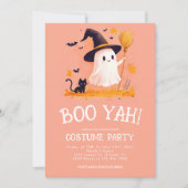 Invitation Jolie Sorcière Fantôme Enfants Halloween Costume P (Devant)