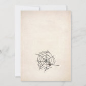 Invitation Jolie sorcière Halloween Filles Anniversaire (Dos)