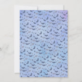 Invitation Jolie sorcière violette enfants Halloween (Dos)