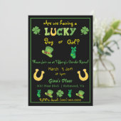 Invitation Jolie St. Patrick's Day Genre Reveal (Debout devant)