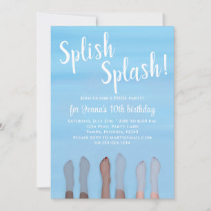 Invitation Jolie Summer Beach Lake Ocean Girly Party