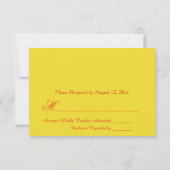 Invitation Jolie Tournesol RSVP (Dos)