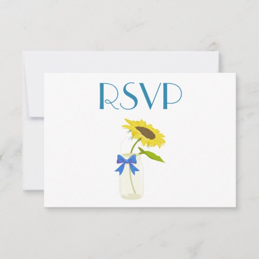 Invitation Jolie Tournesol RSVP (Devant)
