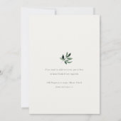Invitation Jolie Vache Foliage Pastel Anniversaire de enfant  (Dos)