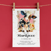 Invitation Jolie vache sainte 1er anniversaire