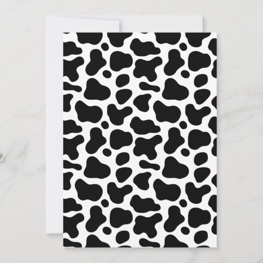 Invitation Jolie Vache Sainte Premier Anniversaire (Dos)