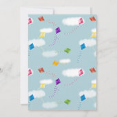 Invitation Jolie Volant Kites Enfants Comment le temps vole A (Dos)