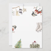 Invitation Jolies Choses Préférées & Cadeau d'Échange de Noël (Dos)