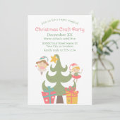 Invitation Jolies Fées de Noël (Debout devant)