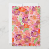 Invitation Jolies Fêtes des mariées aquarelle (Dos)