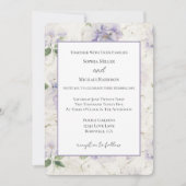 Invitation Jolies fleurs de lavande violette (Devant)
