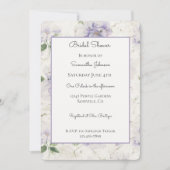Invitation Jolies fleurs de lavande violette (Devant)