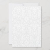 Invitation Jolies fleurs de mariage jaune doré (Dos)