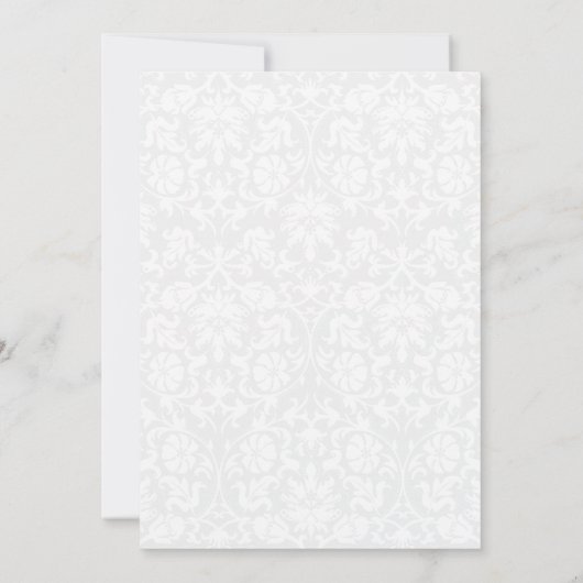 Invitation Jolies fleurs de mariage jaune doré (Dos)