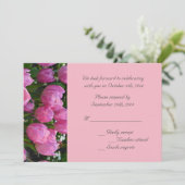 Invitation jolies fleurs de tulipe roses RSVP fête de mariage (Debout devant)