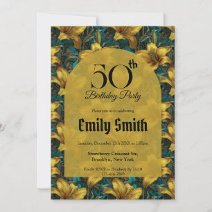 Invitation Jolies Lys Esthétique Premier Anniversaire