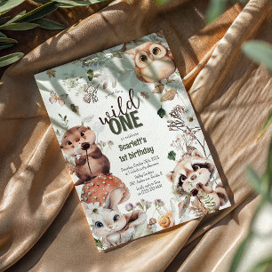 Invitation Jolis amis de la forêt Sauvageon 1er anniversaire