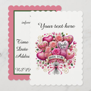 Invitation Jolis ballons de fleurs pour Baby Shower de mariag