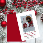 Invitation Jolis chiens drôles souhaitant joyeux Noël sur une