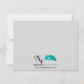 Invitation Jolis deux mariés dessin animé mariage gay fiançai (Dos)