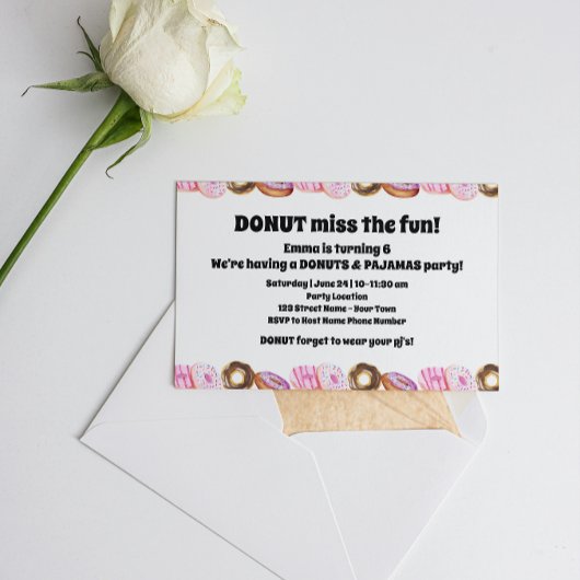 Invitation Jolis Donuts