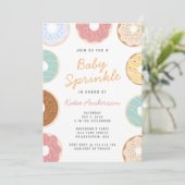 Invitation Jolis gâteaux pastel Bébé Sprinkle (Debout devant)