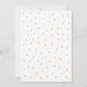 Invitation Jolis gâteaux pastel Bébé Sprinkle (Dos)