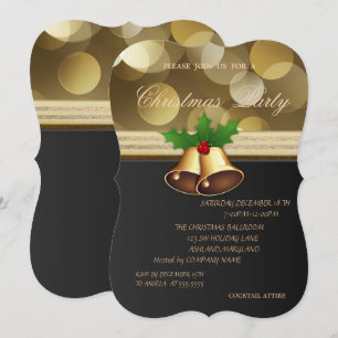 Invitation Jolis grelots de Noël, Fête de Noël