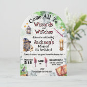Invitation Jolis magiciens et sorcières (Debout devant)