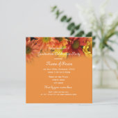Invitation jolis marguerites oranges (Debout devant)