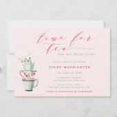 Invitation Jolis tasses de thé moderne Douche de thé nuptiale (Devant)