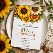 Invitation Jolis tournesols 10e anniversaire