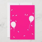 Invitation Jolle Bunch Rose Funny GIRLS Anniversaire (Dos)