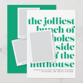 Invitation Jolle Bunch Tradition de vacances Portrait Photos (Devant / Derrière)