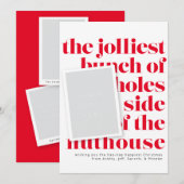 Invitation Jolle Bunch Tradition de vacances Portrait Photos (Devant / Derrière)