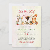 Invitation Jolly Cocktail Fête de Vacances (Devant)