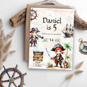 Invitation Jolly Pirate 5e anniversaire