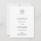 Invitation Jolly roger Style Letterpress (Devant)