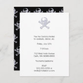 Invitation Jolly roger Style Letterpress (Devant / Derrière)