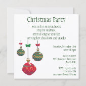 Invitation Jolly Santa Claus, Noël Vintage (Dos)