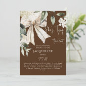 Invitation Jonction Brown du Wedding shower d'hydrangée de no (Debout devant)