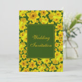Invitation Jonquille Yellow Spring - Mariage (Debout devant)