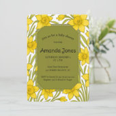 Invitation Jonquilles (Debout devant)