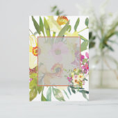 Invitation Jonquilles de mariage à budget vierge  (Debout devant)