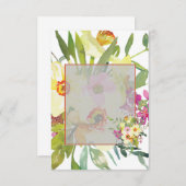 Invitation Jonquilles de mariage à budget vierge  (Devant / Derrière)