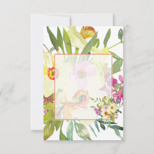 Invitation Jonquilles de mariage budget vierge