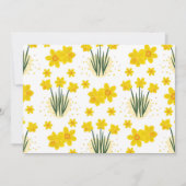 Invitation Jonquilles lumineuses, motif sans soudure (Devant)